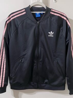 Adidas Track Jacket - Cute Print at the Back